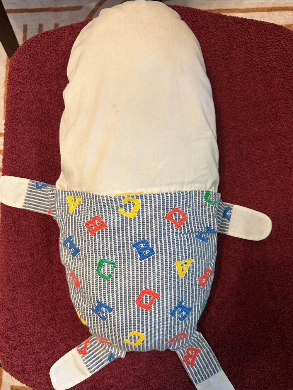 Vintage Humpty Dumpty Handmade Pillow Doll Plush Nursery Decor 19”